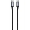S-Link Armor Cc-0100 100W 1.2 Metre Type-C To Type-C Pd Örgülü Metal Başlıklı Siyah Hızlı Şarj Kablosu