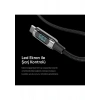 S-Link Armor Led Uc-066 66W 1 Metre Usb To Type-C Pd Örgülü Led Başlıklı Siyah Hızlı Şarj Kablosu