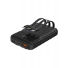 S-Link P104 10000MAH Prm Dahili Kablolu HSC22.5W+PD20W Siyah LCD Powerbank