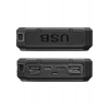 S-Link P120 12000MAH Prm 2-Usb+Type-C+Micro LED LAMBA+1.2W Solar Panelli Siyah Taşınabilir Power