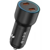 S-Link SL-AC60 60W Pd 3.0 Pd 30W + PD30W Siyah Araç Şarj Cihazı