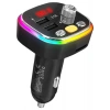 S-Link SL-BT306 Çift USB 5V 3.1A Rainbow Işıklı LED Ekran Tf Kartlı V5.0 Bluetooth Fm Transmitter