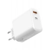 S-Link SL-EC69 Gan Pd 65W / Qc 18W Type Usb-C +Usb A Hızlı Beyaz Ev/notebook Şarj Adaptör