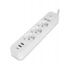 S-link SPG03TC 2 Usb +1Type C 5V2.4A 1.5m 3x1.00mm 100% Bakır 750 Joule 3 lü Anahtarlı Akım Korumalı Beyaz Priz