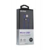 S-link Swapp SW-C555 1M 3A Micro Lacivert Kılıflı Metal -L- Kablo