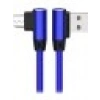 S-link Swapp SW-C555 1M 3A Micro Lacivert Kılıflı Metal -L- Kablo