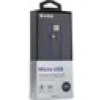 S-link Swapp SW-C555 1M 3A Micro Lacivert Kılıflı Metal -L- Kablo
