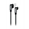 S-link Swapp SW-C557 3A - 15 cm Micro Gri Kılıflı Metal -L- Kablo