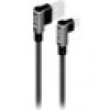 S-link Swapp SW-C557 3A - 15 cm Micro Gri Kılıflı Metal -L- Kablo
