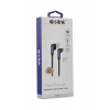 S-link Swapp SW-C757 3A - 15 cm Type-C Lacivert Kılıflı Metal -L- Kablo