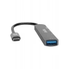S-link SWV-USBC023 4 in 1 Gri Metal TypeC to 2-USB2.0 USB 3.0, PD Type C Adaptör