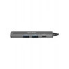 S-Link SWV-USBC024 Macbook Uyumlu 4 In 1 Gri Metal Type-C To 2*usb Usb-C Type-C Çevirici Dönüştürücü