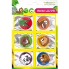 Safari Animals Citronella Stickers 6lı