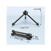 Sağlam Metal Yapılı Mikrofon Tripod Standı, Katlanabilir
