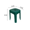 Sağlam Plastik Tabure - 36x36x46 cm, Yeşil