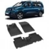 Sahler Peugeot Rifter 2019-2022 4.5D Havuzlu Paspas Siyah