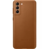 Samsung Galaxy S21 Plus Orijinal Deri Kılıf Kahverengi
