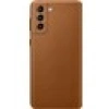 Samsung Galaxy S21 Plus Orijinal Deri Kılıf Kahverengi