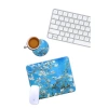 Sanat Temalı Badem Ağacı Mouse Pad ve Bardak Altlığı Seti