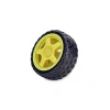 Sarı Renk Uyumlu Tekerlek - 6V 250 RPM Motor