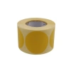 Sarı Zemin Baskılı Kuşe Etiket - 40mm Çapında, 500 Adet