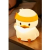Şarjlı Gece Lambası - Sevimli Ördek Figürü, Dokunmatik LED Işık