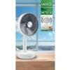 Şarjlı Salınım Fonksiyonlu Beyaz Masaüstü Vantilatör