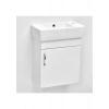 Saydam Banyo Ebeveyn Slim 50 cm Mdf Banyo Dolabı Beyaz