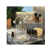 Şeffaf Banyo Düzenleyici Organizer - İki Katlı Set
