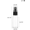 Şeffaf Cam Şişe, 10 ml, Sızdırmaz Kapaklı, 6 Adet
