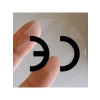 Şeffaf CE Etiketi - 25mm Çapında, 1000 Adet