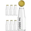 Şeffaf Meyve Suyu Şişesi, 1000 ml Kapasite ile Metal Kapaklı