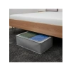 Şeffaf Pencereli Gri Yatak Altı Organizer, 46x66x20 cm