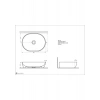 Seramiksan Alto Lavabo Mat Antrasit 50 cm
