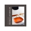 Seramiksan Dies Oval Turuncu Deliksiz Lavabo 50 cm