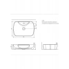 Seramiksan Lucida Oval Beyaz Delikli Lavabo 55 cm A002561H