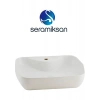 Seramiksan Lucida Oval Beyaz Delikli Lavabo 55 cm A002561H