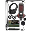 Ses Kartlı Condenser Mikrofon Seti - Kulaklık ve Stand Dahil