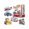 Sevimli Araçlar Temalı Bebek Puzzle Seti, Eğlenceli ve Öğretici Oyun