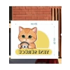 Sevimli Kedi Temalı Araba Etiketi ve Sticker, Eğlenceli Tasarım