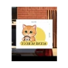 Sevimli Kedi Temalı Renkli Araba Etiketi ve Sticker Seti