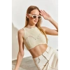 Shade Crop Triko Bluz