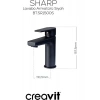 Sharp Mat Siyah Batarya Seti 3’lü Banyo-Lavabo-Evye