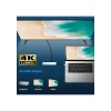Shaza 8in1 USB Type-C Hub Port Adaptör HDMI USB Ethernet Pd Girişli