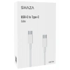 Shaza USB C- Type C 1m 60W Destekli Şarj ve Data Kablosu SG2001T/WT