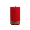 Silindir Şeklinde Kırmızı Mum, 7 x 12 cm Boyutlarında