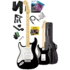 Siyah Beyaz Elektro Gitar Seti, HSH Manyetik ve Üst Kalite
