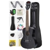Siyah Concert Ukulele - Tuner, Askı ve Çanta ile