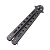 Siyah Katlanabilir Paslanmaz Çelik Tarak, Profesyonel Saç Kesimi İçin Tasarlanmış