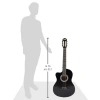 Siyah Klasik Gitar 4/4, Sap Ayarlı, Full Set